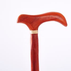 Vente en gros de béquilles en bois bon marché avec poignées en T et cannes antidérapantes pour cannes de marche pour personnes âgées - Product Image 4