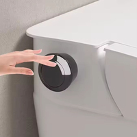 WC intelligent en céramique avec ouverture/fermeture automatique, chasse d'eau, siège chauffant et télécommande pour projets hôteliers de luxe