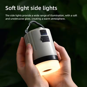 Projecteur latéral grande capacité rechargeable étanche, lanterne de travail LED suspendue pour tente, lampe de camping avec batterie externe intégrée - Product Image 3