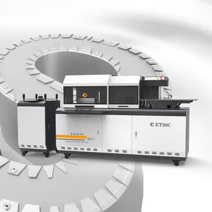 Ejon ET20C personalizza i segni della lettera del canale multifunzione piegatura della flangia di scanalatura v cut 3d channel letter bending machine