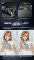 Orologio GPS 4G Android 8.1 per Bambini con Monitoraggio Attività Remoto, Tracker GPS per Bambini, Smartwatch con Videochiamata e Localizzazione WiFi