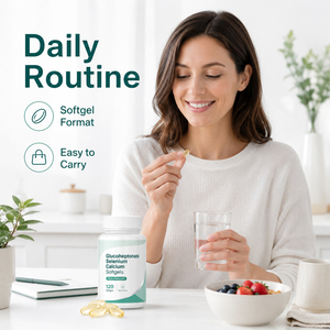 Capsules molles personnalisables de vitamine C de qualité alimentaire, calcium, AKG et mélange probiotique pour une densité osseuse améliorée - Product Image 4