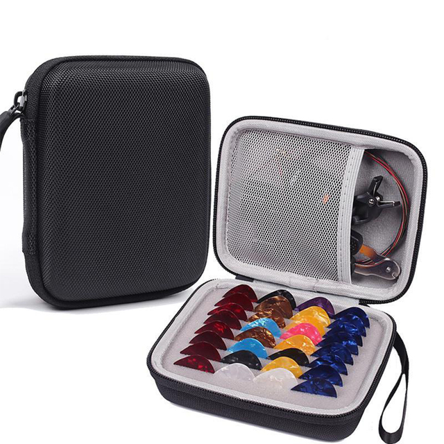 Custom OEM EVA Guitar Pick Case | Waterproof Hard Shell Guitar Paddle Storage Bag | Portable Musical Instrument Accessory Bag
