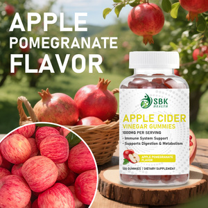 Gummies au vinaigre de cidre de pomme personnalisées les plus vendues, saveur pomme-grenade, soutien du système immunitaire, favorise la digestion et le métabolisme - Product Image 3