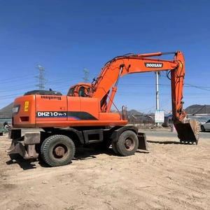 รถขุดล้อยาง Doosan DH210W-7 มือสอง อุปกรณ์ก่อสร้างไฮดรอลิก เครื่องยนต์เกาหลี 21 ตัน เครื่องจักรงานดิน ขายดี - Product Image 4