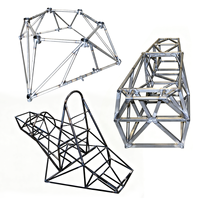 Fabrication sur mesure de prototypes de cadre d'avion EVTOL léger en aluminium par cintrage et soudage de tubes CNC, fabrication OEM