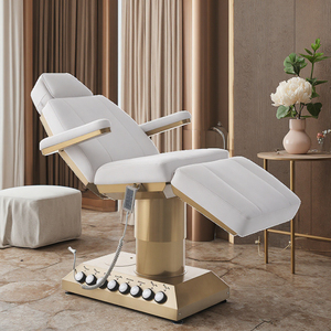 2025 New Multifunctional Electric Beauty Bed with <b>Remote</b> & Foot <b>Control</b>, Adjustable Back & Legs, PU Leather, High-Density Sponge - Product Image 1
