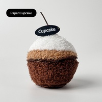 Adorable poupée en peluche courte réaliste en forme de gâteau ou de sandwich, thème thé de l'après-midi, cadeau d'anniversaire pour enfants, pendentif
