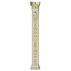 Banruo new handmade carved decorative indoor artificial square roman pillar porch columns