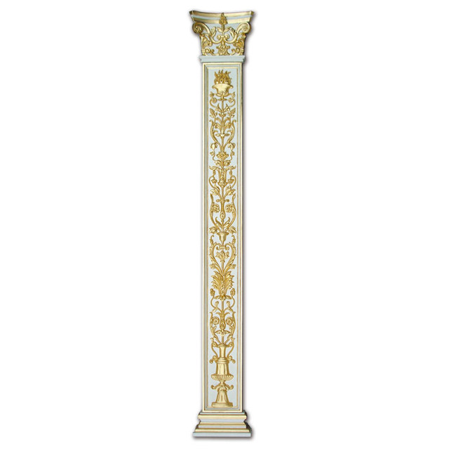 Banruo New Handmade Carved Decorative Indoor Artificial square Roman Pillar Porch Columns
