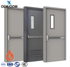 أبواب أمان من الفولاذ المعدني المقاوم للنار بألواح مضادة للنار بمستشفى مجوفة مدرجة في قائمة الاتحاد الأوروبي ، أبواب أمان أمامية 20 دقيقة - Product Image 1