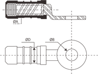 Terminaux de câble bimétalliques pré-isolés CPTA CPTAU de haute qualité, cuivre-aluminium, pour applications automobiles, connecteur de câble 1000V