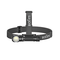 Linterna Frontal Sofirn HS45 con Ventilador Inteligente, 3200lm, Ultra Brillante, Recargable, LED, Impermeable, Táctica, para Exteriores