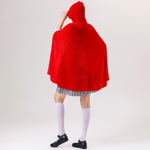 Adult Women's <b>Little</b> <b>Red</b> Riding Hood Costume Dress And Cape Set Halloween Cosplay Party Outfit Size Medium - Product Image 4