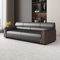 Canapé moderne deux places carré inclinable rembourré en éponge, ensemble de meubles multifonctionnels pour salon d'appartement ou de villa en bois
