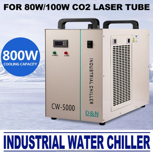 CW-5000DG เครื่องทำน้ำเย็นสำหรับอุตสาหกรรมแกนมอเตอร์สำหรับทำความเย็นเครื่องทำน้ำเย็นแบบท่อเลเซอร์ CO2 80/100W สภาพใหม่220V - Product Image 3