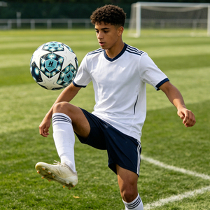 Pallone da <span class=keywords><strong>Calcio</strong></span> Professionale Taglia <span class=keywords><strong>5</strong></span>, Personalizzabile, in Pelle PU Termosaldata, Ideale per Partite e Allenamenti - Product Image 4
