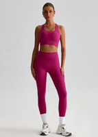 Soutiens-gorge de sport pour femmes à bretelles croisées, confortables, personnalisés, à col carré, style crop top