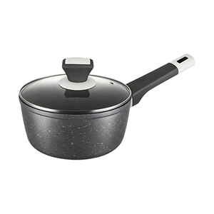 Ensemble de 10 casseroles de cuisine modernes <span class=keywords><strong>en</strong></span> <span class=keywords><strong>aluminium</strong></span> <span class=keywords><strong>recyclé</strong></span> de haute qualité, antiadhésives, avec poêle grill, faciles à nettoyer, finition marbrée - Product Image 3