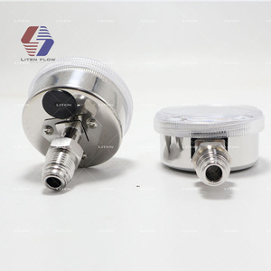 1/4 "VCR alta purezza manometro 2" 50mm quadrante 316L acciaio inossidabile 0-15bar 200psi guarnizione in metallo - Product Image 6