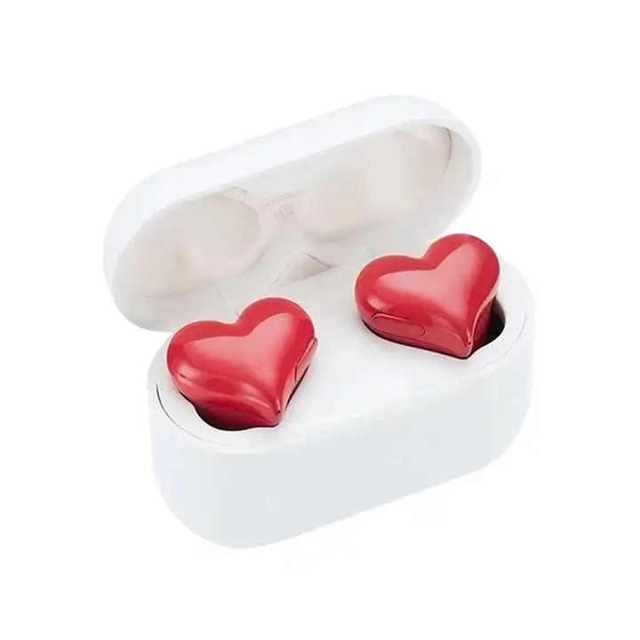 Creative Heart-Shaped Bass Earphones Waterproof TWS 5.3 Wireless In-Ear Gaming Headphones Lovely Wireless Earbuds for Girls