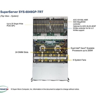 Serveur GPU Supermicro 6049 4U en rack pour l'informatique haute performance et la formation en IA
