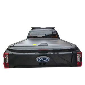 Couverture de benne rigide en alliage d'aluminium de type manuel avec rails en T et fonction de verrouillage <span class=keywords><strong>pour</strong></span> Shark 6, <span class=keywords><strong>Ranger</strong></span>, F150 Lightening - Product Image 1
