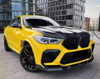 Kit carrosserie LD Style en fibre de carbone forgée pour BMW X6M F96 : lèvre avant, diffuseur arrière, jupes latérales, aileron arrière, aileron supérieur