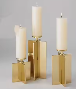 Décoration de table bougeoirs élégants bougeoirs décoratifs de luxe en métal de qualité bougeoir décor à la maison salon prix de gros - Product Image 3