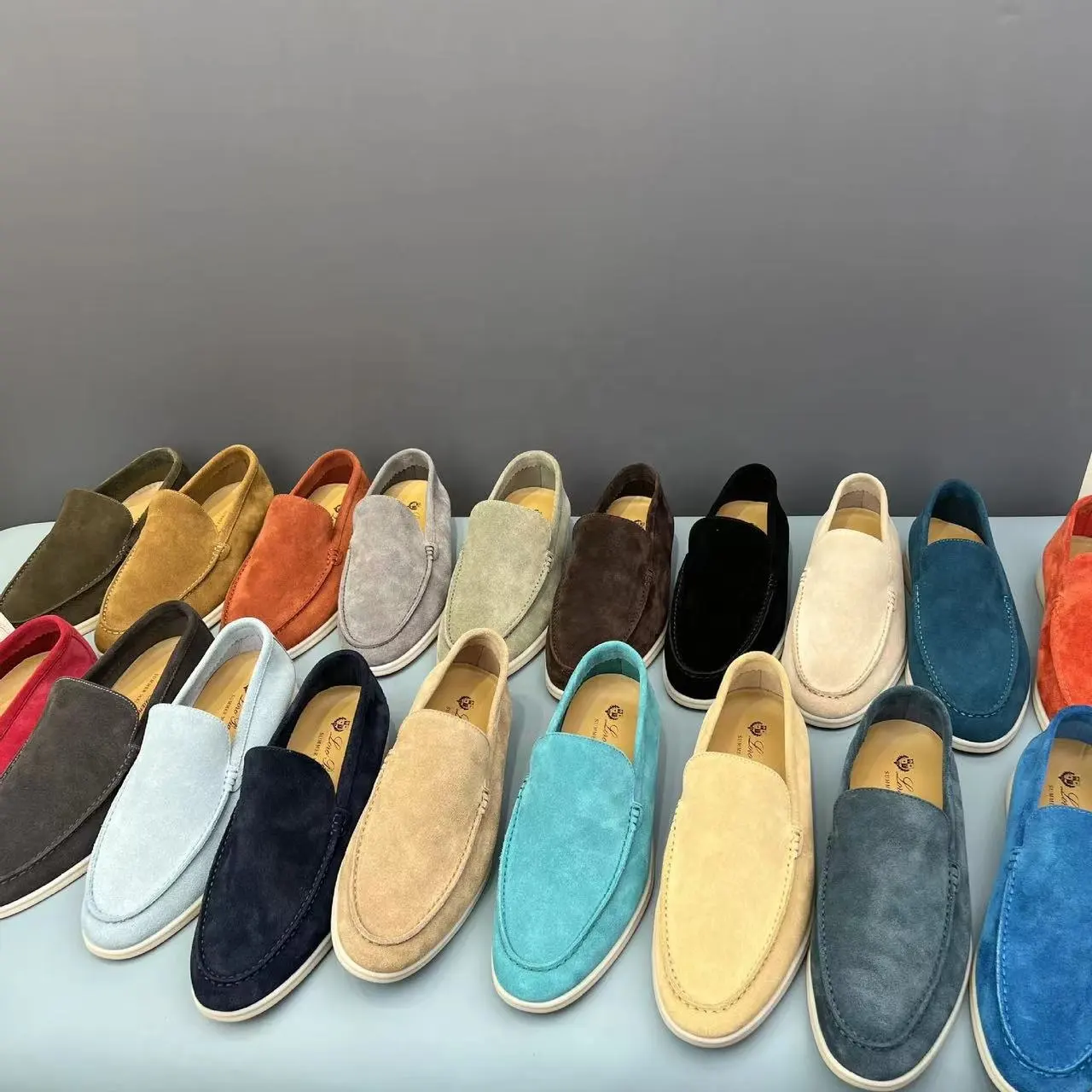 Men Loafer Shoes designer shoes customized top cow genuine leather unisex slip on suede boat loafers casual shoes for men