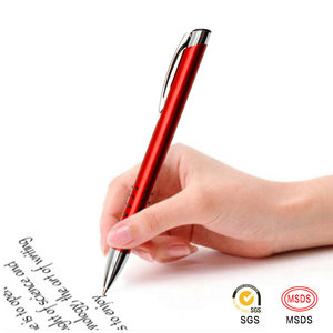 Quà Tặng Khuyến Mại Tùy Chỉnh Laser Khắc Logo Kim Loại Nhôm Bút Bi-Bút Bi Kim Loại Với Kẹp Cao Su Mềm - Product Image 2