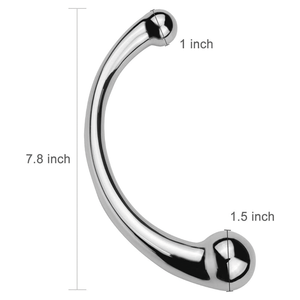 GF bâton de Massage Double extrémité en acier inoxydable point G bâton de Massage en métal pur stimulateur de point de pénis Plug Anal gode jouet sexuel pour femmes hommes - Product Image 1