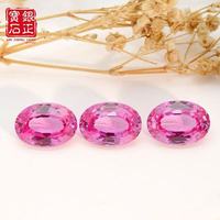 Laborgezüchteter Rosa Saphir Ovaler Schliff 3*4-12*14mm Größe Facettierte Lose Edelsteine Mit AGL-Zertifikat für Schmuckherstellung