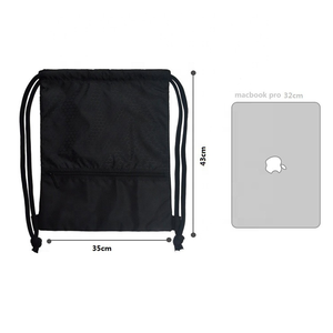 Gelory logotipo personalizado cordón impreso poliéster gimnasio bolsas entrenamiento <span class=keywords><strong>Gymsack</strong></span> poliéster impermeable cordón <span class=keywords><strong>bolsa</strong></span> - Product Image 4