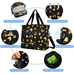 Juego de Bolsas de Hombro de Gran Capacidad con Separación para Ropa Seca y Mojada, Bolsa de Viaje Deportiva y de Fitness con Cierre de Cremallera - Product Image 5