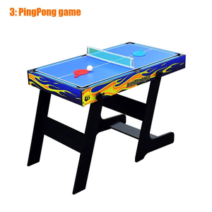 Mesa de Billar Plegable Multifuncional 5 en 1 para Uso Doméstico, Mesa de Fútbol/<span class=keywords><strong>Ping</strong></span> <span class=keywords><strong>Pong</strong></span>/<span class=keywords><strong>Bowling</strong></span>/Shuffleboard - Product Image 4