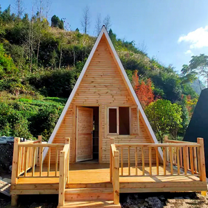 Moderna Carpa Glamping Tipo A, Cabaña Móvil Anticorrosión, Casa Modular Triangular Prefabricada, Terraza Grande, Resort Forestal de Lujo - Product Image 4