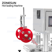 ZONESUN ZS-FKR2T automatique Double tête en plastique PET Film pot haut scellant feuille d'aluminium rouleau Film bouteille presse à chaud Machine de cachetage