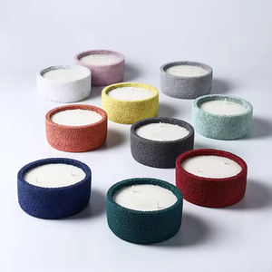 Ventes en gros de pots à bougies en céramique parfumées, décoratives, faites à la main, de luxe, avec étiquette privée - Product Image 5