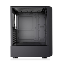 Boîtier PC Gaming Mid-Tower en Verre Trempé Noir ATX Micro-ATX ITX avec USB 3.0 pour Ordinateur de Bureau – En Stock