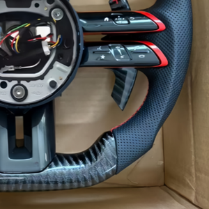 Volante de Fibra de Carbono Genuina para Mercedes Benz W204 W205 W212 W213 W177 W222 W463 <span class=keywords><strong>Clase</strong></span> C E S A GLC GLE G - Product Image 5