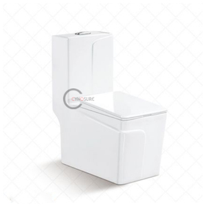Inodoro de Cerámica Integrado Ahorrador de Agua, WC de Una Pieza para Baño Moderno - Product Image 1