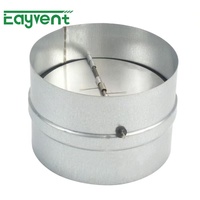 Clapet anti-retour rond en acier galvanisé pour conduit d'extraction de hotte, 4-16 pouces, OEM