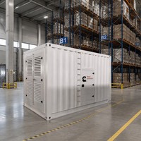 Générateur diesel silencieux de type conteneur 50Hz 200kW 250kVA triphasé refroidi par eau avec démarrage automatique ATS, station d'alimentation Plug-and-Play