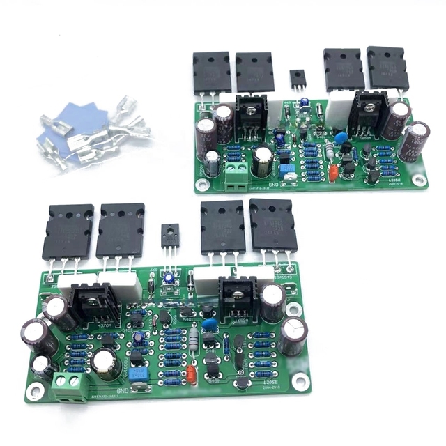 2 pcs L20 SE 350W Audio Amplifier Board A1943 C5200 Dual Channels Amplifier DIY Kit or Finished Board..