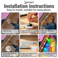Lumières LED programmables RGB DC24V 36V IP67 pour l'extérieur de la maison, les toits, les poutres de toit, les projets d'accentuation architecturale