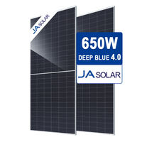 Panneaux solaires bifaciaux JA 620W 625W 630W très populaires, type N, double vitrage, pour usage domestique et commercial
