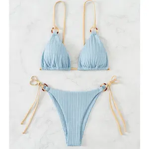 Custom Swimwear Mature Women Sexy <strong>Metallic</strong> Snakeskin <strong>String</strong> Brazilian <strong>Bikini</strong> Micro Mini Swim Wear <strong>Bikinis</strong> - Product Image 1