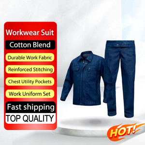 Pantalones de Trabajo de Seguridad de Mezclilla Personalizados AmpsafeX para Hombre, Ropa de Trabajo Antifrío con Protección Contra Vapores para Fábrica, Taller, Trabajo Pesado - Product Image 1