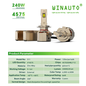 Nuevo Bombillo LED H4 H7 H11 9005 9012 H1 para Faro de Coche, Accesorios para Automóvil, Luz de Carretera y de Cruce, Reacondicionamiento de Faros, Alta Calidad - Product Image 6